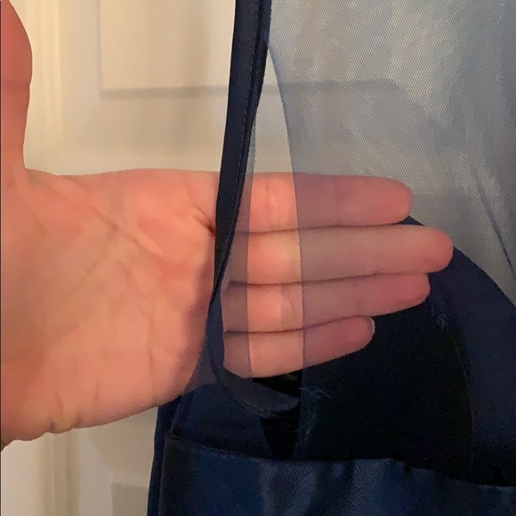 Navy formal dress size L - Picture 4 of 6